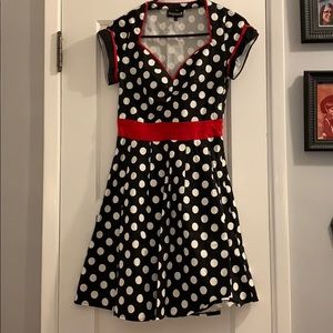 Sourpuss polka dot Pinup Dress small